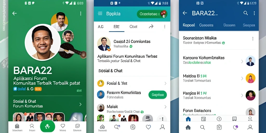 Tampilan antarmuka BARA22 yang sederhana dan menarik.