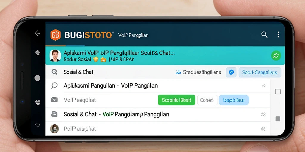 Tampilan antarmuka intuitif aplikasi VoIP Panggilan BUGISTOTO.