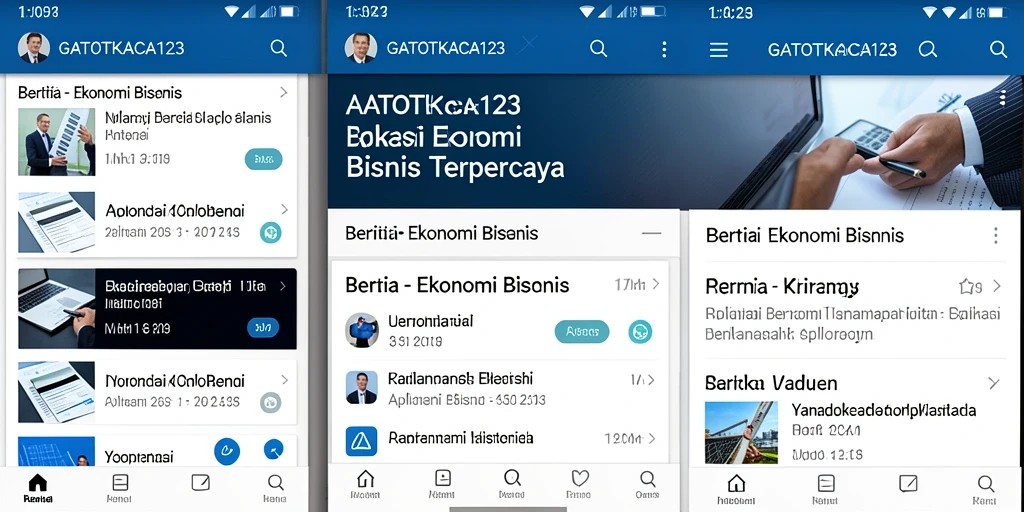 Tampilan antarmuka GATOTKACA123 yang modern dan informatif.