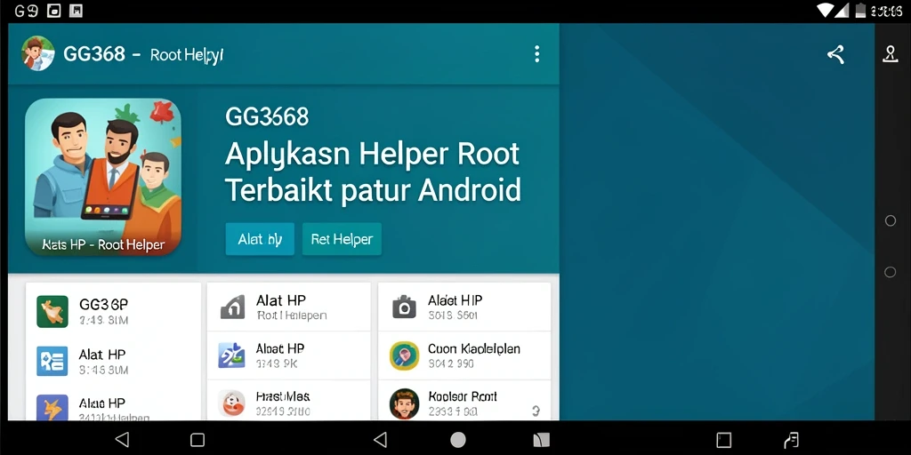 Antarmuka GG368 yang sederhana dan fungsional untuk Root Helper.