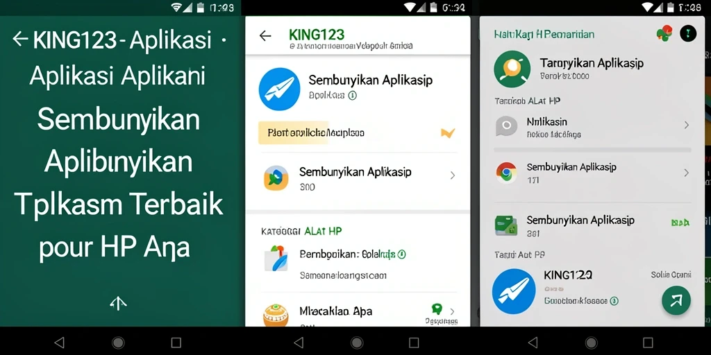 Antarmuka KING123 yang sederhana dan user-friendly untuk menyembunyikan aplikasi.