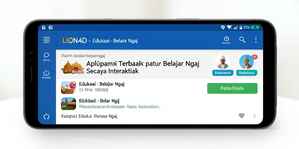 Tampilan antarmuka aplikasi LION4D yang menarik dan fungsional.