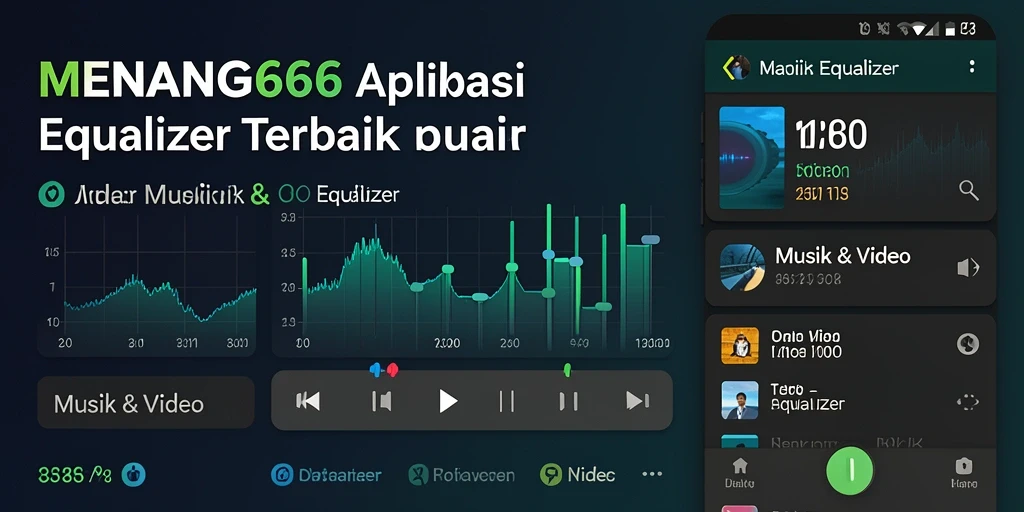 Tampilan antarmuka aplikasi MENANG666 yang memudahkan penyesuaian Equalizer.