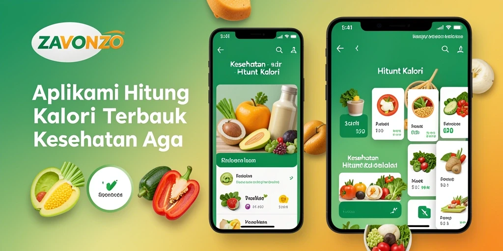 Tampilan antarmuka ZAVONZO untuk menghitung kalori dengan mudah.